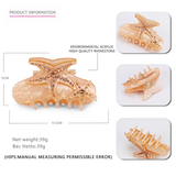 BLUE STARFISH HAIR CLAW CRYSTAL ACRYLIC SHARK CLIP_CWAHA4418 2