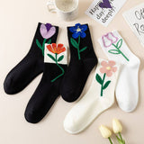 AUTUMN AND WINTER COTTON BREATHABLE MID CALF SOCKS_CWMS0920