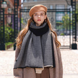 DOUBLE SIDED CRINKLE SCARF ELEGANT WINTER WRAP_CWASC0208