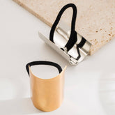 MINIMALIST KOREAN METAL HAIR TIE TEXTURED SHINE_CWAHA6248