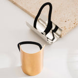 MINIMALIST KOREAN METAL HAIR TIE TEXTURED SHINE_CWAHA6248