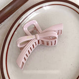 LARGE BOW HAIR CLAW ELEGANT RIBBON SHARK CLIP_CWAHA4019