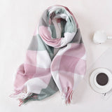 Plaid Winter Scarf Cute Unisex Wrap_Cwasc0400