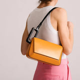 GEOMETRIC SPLICING SMALL SQUARE BAG SHOULDER BAG_CWAB1935