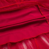 10 COLORS ELASTIC WAIST TIERED TULLE MESH SKIRT_CWBLS0396