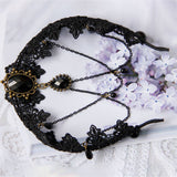 HALLOWEEN GOTHIC BRIDE LACE CREATIVE HAIR HOOP_CWMM0153