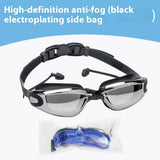 ADULT RACING SWIM GOGGLES HD ANTI FOG SILICONE_CWASG1038