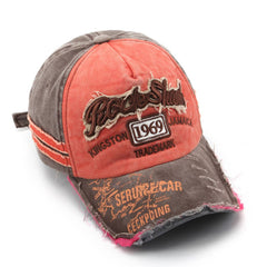 Vintage 1969 Distressed Embroidered Baseball Cap Cwah1259