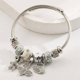 STYLISH SILVER BRACELET WITH BALLERINA BUTTERFLY_CWMM8573