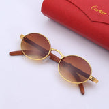 IMITATION WOOD SUNGLASSES ROUND FRAME SUNGLASSES_CWASG0581