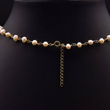 SIMPLE AND ELEGANT HIGH END BOW PEARL NECKLACE_CWAJE3829