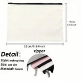 BEE PATTERN DOUBLE SIDED PRINTED COSMETIC BAG_CWAB2258