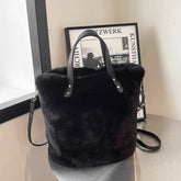 Winter Large Capacity Shoulder Handbag Plush Bag_Cwab3967