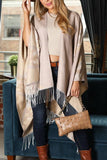 LEOPARD POINT CASUAL SHAWL WRAP_CWASC0005