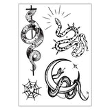 DARK TRIBAL SNAKE TATTOO BLACK MAMBA ARM STICKER_CWMM8374