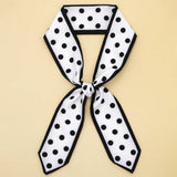 SKINNY FLORAL RIBBON SCARF FOR HAIR OR HANDBAG_CWASC0067