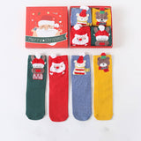 Warm Cartoon Animal Christmas Socks_Cwms0974