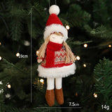 PLUSH XMAS SNOWMAN TREE HANGING ORNAMENT DECOR_CWMM9674