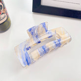 ACRYLIC INK HAIR CLAW LARGE HOLLOW SHARK CLIP_CWAHA0393