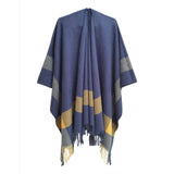 Three-Dimensional Tassel Warm Shawl Wrapped Cloak