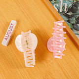 Cwaha1314_Simple Hair Claw Clip With Lettering Print