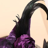 Cwah4058_Carnival Party Halloween Dance Witch Hat Headband