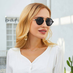 STEAMPUNK SMALL ROUND FRAME SUNGLASSES_CWASG0625
