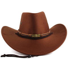 Vintage Artsy Western Cowboy Hat Suede Velvet Hat
