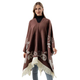 PULLOVER CAPE WITH TASSELS FOR WARMTH_CWASC2245