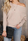 Women Fashion Long Sleeved Knit Shirt_Cwoswl1831