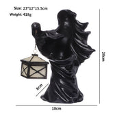 HALLOWEEN GRIM REAPER LANTERN RESIN DECOR_CWAJE5287