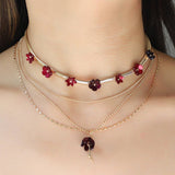 FASHIONABLE AND VERSATILE EARRING AND NECKLACE SET_CWAJE2833