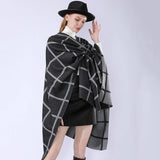 NEW FASHION SHAWL PLAID DUAL PURPOSE SIMPLE SHAWL_CWMM2086