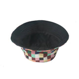 NEW COLORFUL PLAID DIAMOND PRINT BUCKET HAT_CWAH1567