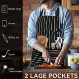 Cwmm1817_Striped Multi Purpose Apron With Pocket