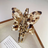 ALL MATCH BROWN BUTTERFLY WING HAIR CLIP_CWAHA1330