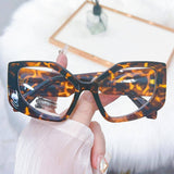 CAT EYE PC RAINBOW COLOR PERSONALIZED FLAT GLASSES_CWASG0247