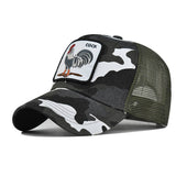 NEW ANIMAL EMBROIDERED BREATHABLE MESH TRUCKER HAT_CWAH1357