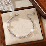 PASTORAL STYLE SMALL FLOWER PEARL BRACELET_CWMM3726