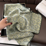 Vintage Scarf 100% Mulberry Silk Neck Square
