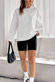 Waffle Long-Sleeved Off-The-Shoulder Hoodie