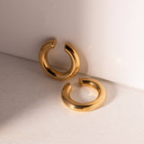 FASHIONABLE AND ELEGANT GOLD SIMPLE EARRINGS_CWASC1646
