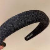 SOLID COLOR WOOL HEADBAND HAIRPIN HEADDRESS_CWAHA4027