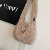 Winter Imitation Lambswool Shoulder Plush Bag_Cwab4010