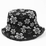 FRESH FLOWER EMBROIDERED BUCKET HAT_CWAH1550
