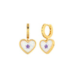 DOPAMINE HEART OPAL STAR CRYSTAL SWEET EARRINGS_CWAJE5061