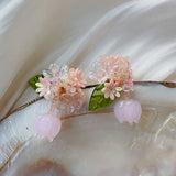 PASTORAL HANDMADE FLOWER EARRINGS_CWAJE1703