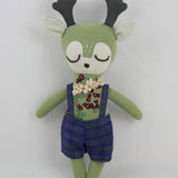 HAND EMBROIDERED RASPBERRY DEER PLUSH TOY DOLL_CWMM6052