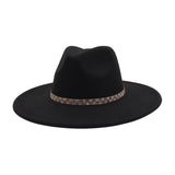 ETHNIC STYLE WOOL BLEND FEDORA HAT MEN WOMEN_CWAH04379