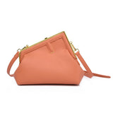 RETRO SIMPLE METAL CLIP SHOULDER BAG_CWAB1598